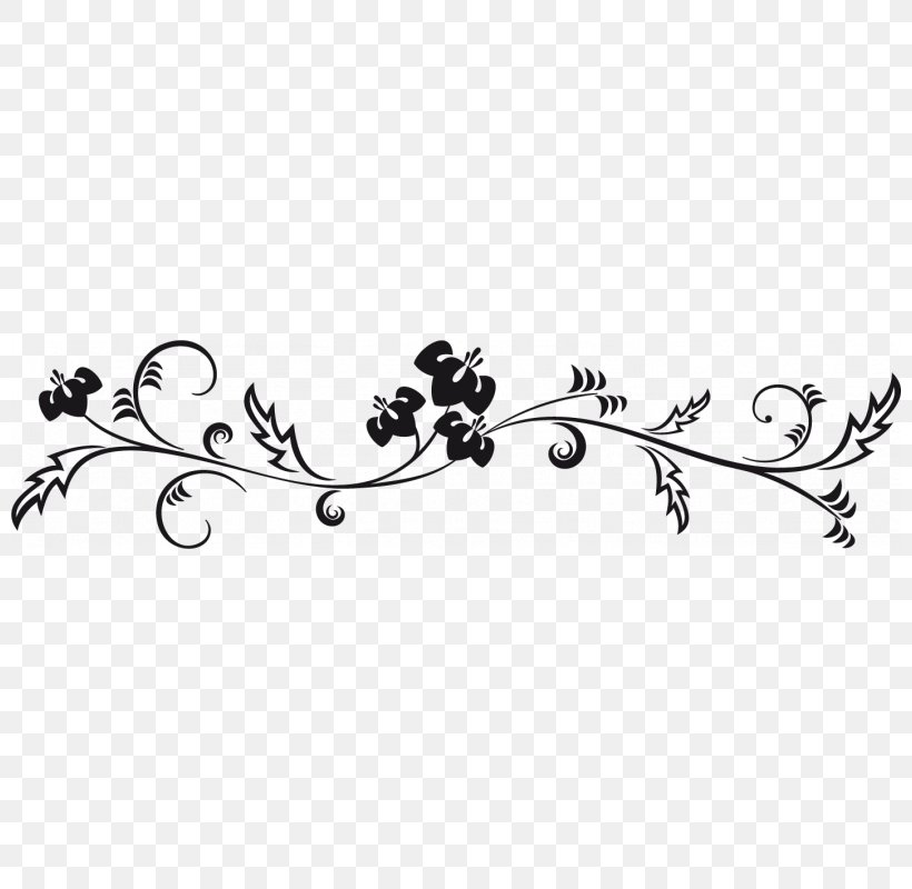 Wall Decal Sticker Flower Floral Design, PNG, 800x800px, Wall Decal, Adhesive, Black And White, Body Jewelry, Branch Download Free