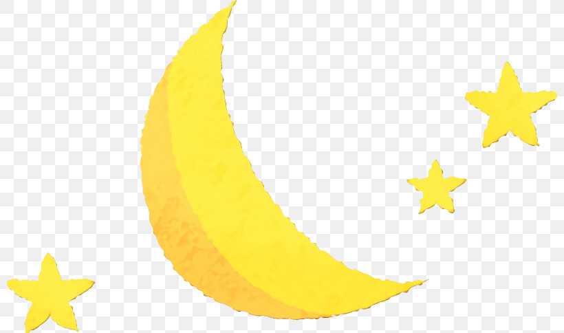 Yellow Crescent Computer M Fruit, PNG, 800x484px, Watercolor, Banana, Bananas, Computer, Crescent Download Free