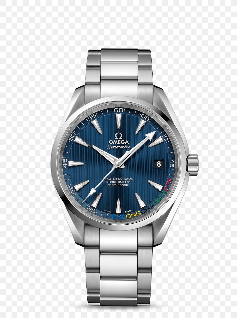 2018 Winter Olympics Omega Seamaster Omega SA Watch Coaxial Escapement, PNG, 800x1100px, Omega Seamaster, Brand, Chronograph, Coaxial Escapement, Electric Blue Download Free