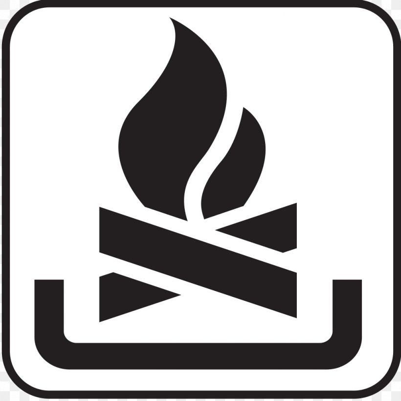 Campfire Symbol Bonfire Clip Art, PNG, 1024x1024px, Campfire, Black And White, Bonfire, Brand, Camping Download Free