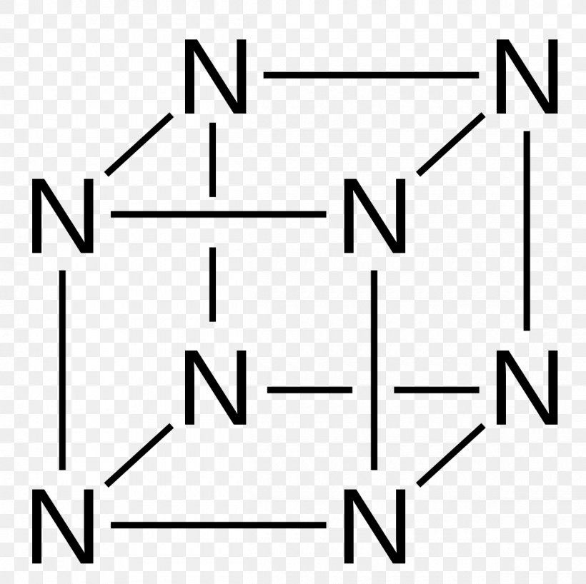 Octaazacubane Allotropy Nitrogen Hexazine, PNG, 1200x1198px, Octaazacubane, Allotropy, Area, Atom, Black And White Download Free