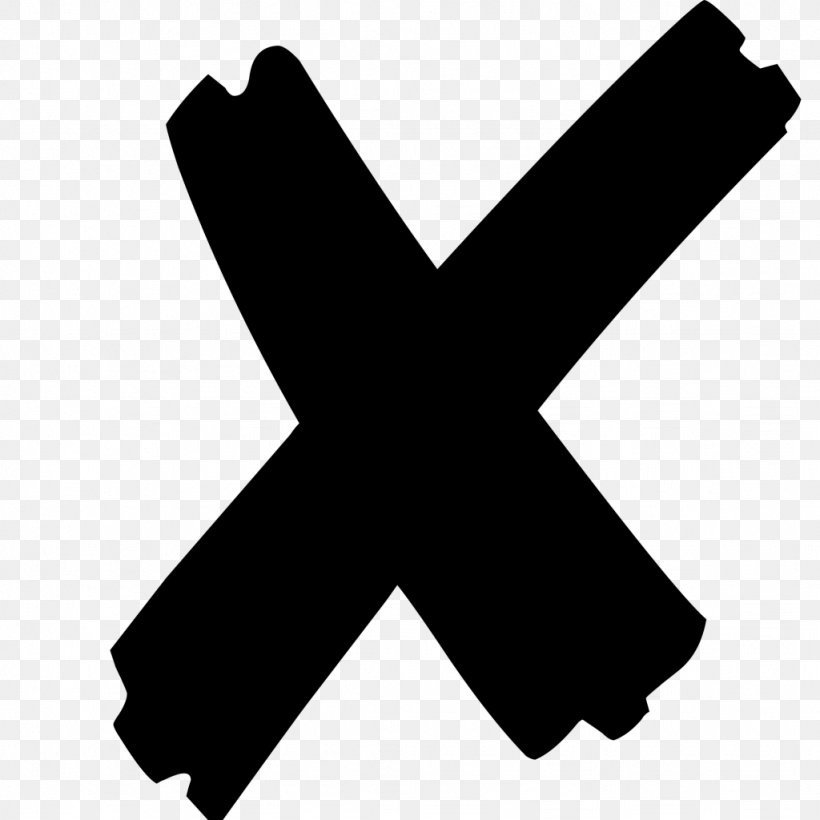 X Mark Check Mark Cross Sign Clip Art, PNG, 1024x1024px, X Mark, Black, Black And White, Check Mark, Cross Download Free