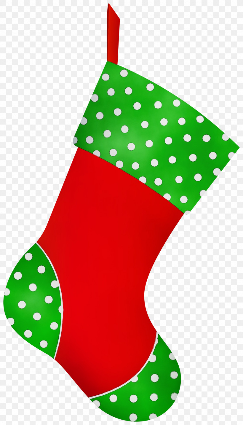 Christmas Stocking, PNG, 1716x3000px, Watercolor, Christmas Day, Christmas Ornament, Christmas Stocking, Green Download Free