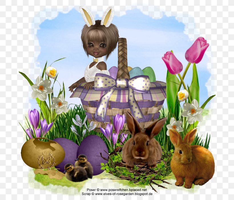 Hare Easter Bunny Rabbit, PNG, 700x700px, Hare, Easter, Easter Bunny, Flower, Rabbit Download Free