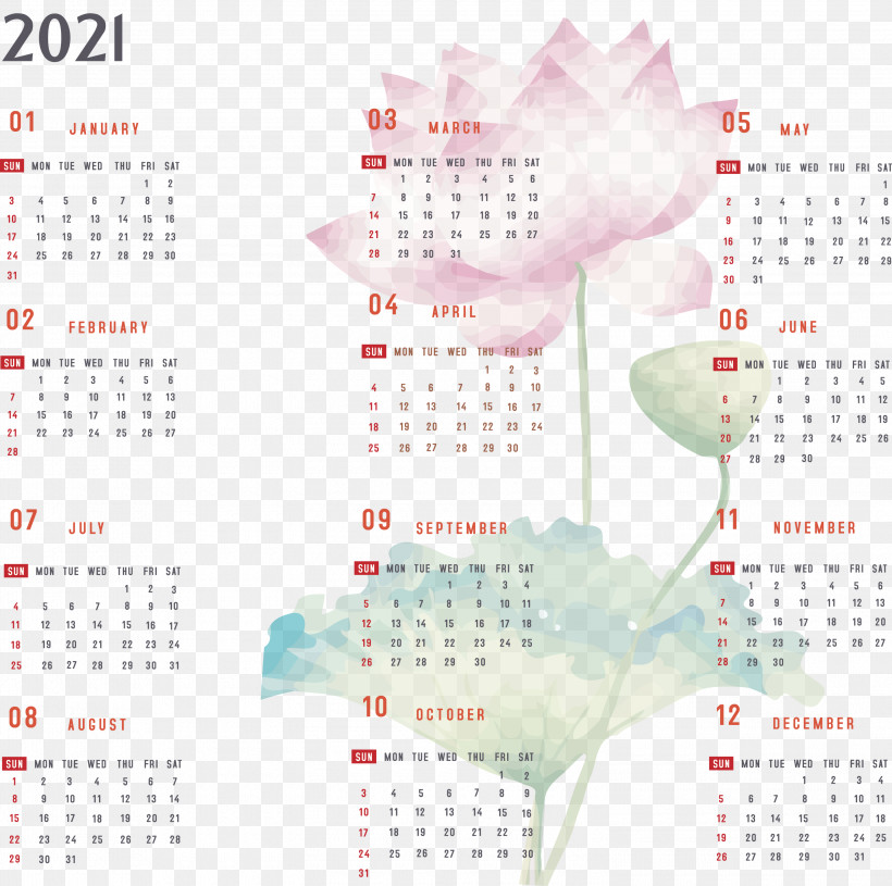 Year 2021 Calendar Printable 2021 Yearly Calendar 2021 Full Year Calendar, PNG, 3000x2984px, 2021 Calendar, Year 2021 Calendar, Calendar System, Meter Download Free