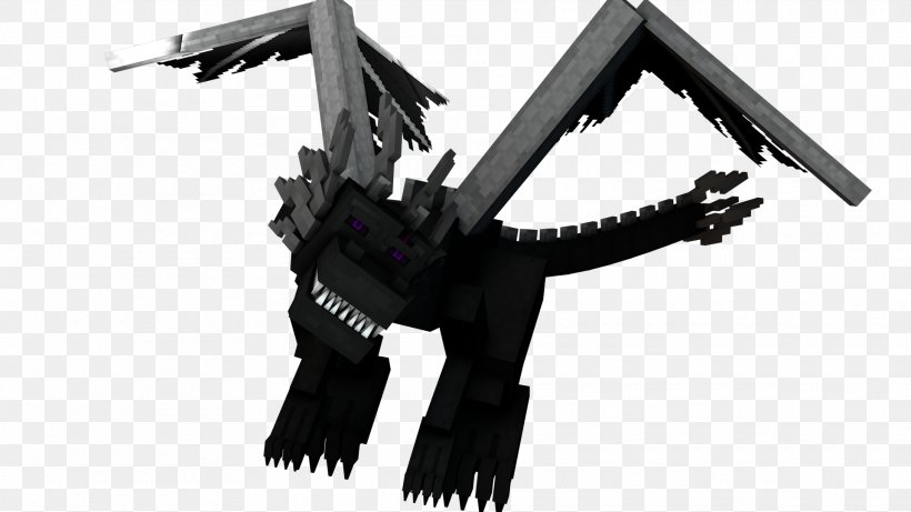 Minecraft Dragon Enderman Mob Cinema 4D, PNG, 1920x1080px, Minecraft, Art, Black And White, Boss, Character Download Free