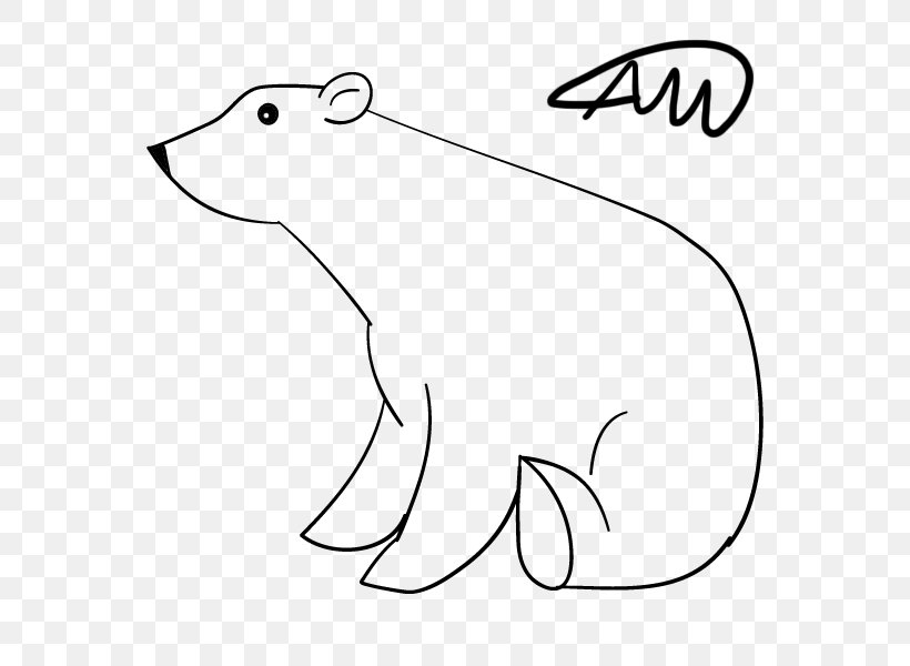 Polar Bear Zuchon Earless Seal Canidae, PNG, 600x600px, Bear, Area, Art, Beak, Black And White Download Free
