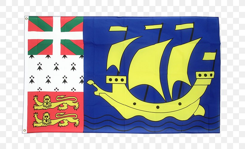 Saint-Pierre Miquelon-Langlade Flag Of Saint Pierre And Miquelon Flag Of France, PNG, 750x500px, Saintpierre, Anchor, Electric Blue, Flag, Flag Of France Download Free