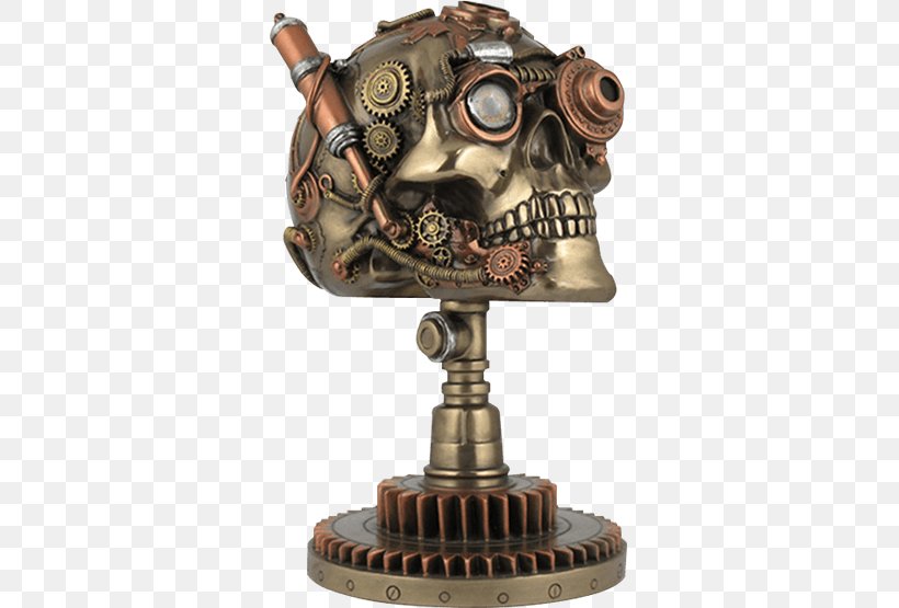 Steampunk Punk Subculture Science Fiction Figurine Skull, PNG, 555x555px, Steampunk, Brass, Bronze, Collectable, Fashion Download Free