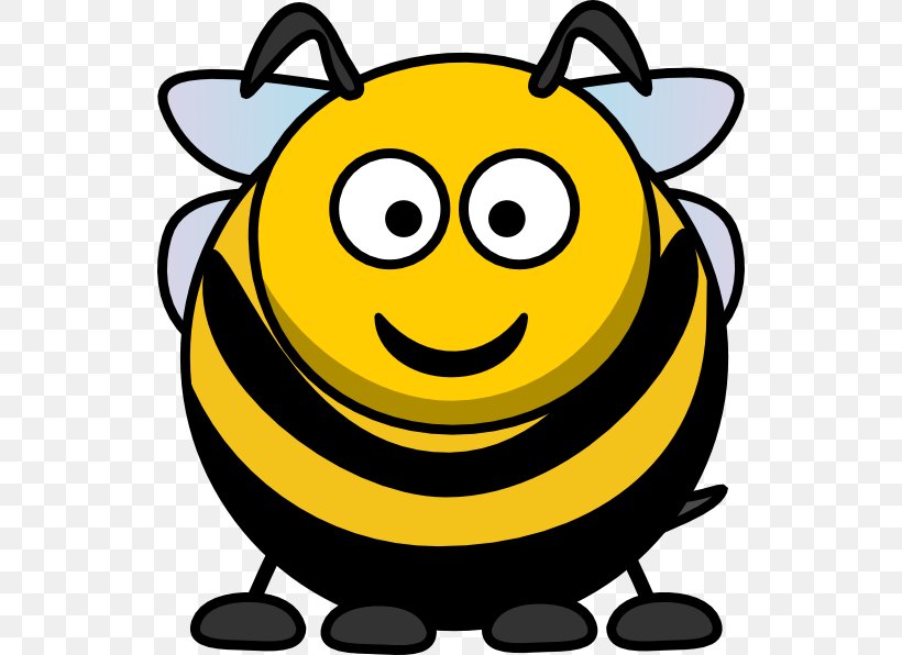 Bee Clip Art, PNG, 534x596px, Bee, Animation, Black And White, Cartoon, Free Content Download Free