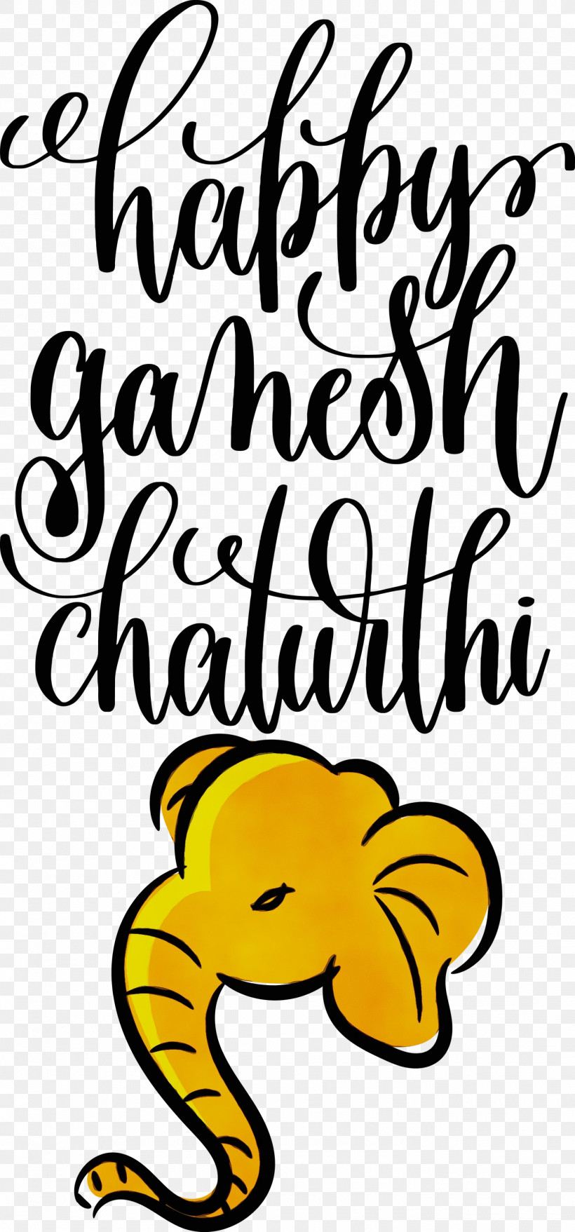 Cartoon Yellow Line Happiness Behavior, PNG, 1400x3000px, Happy Ganesh Chaturthi, Behavior, Cartoon, Happiness, Human Download Free