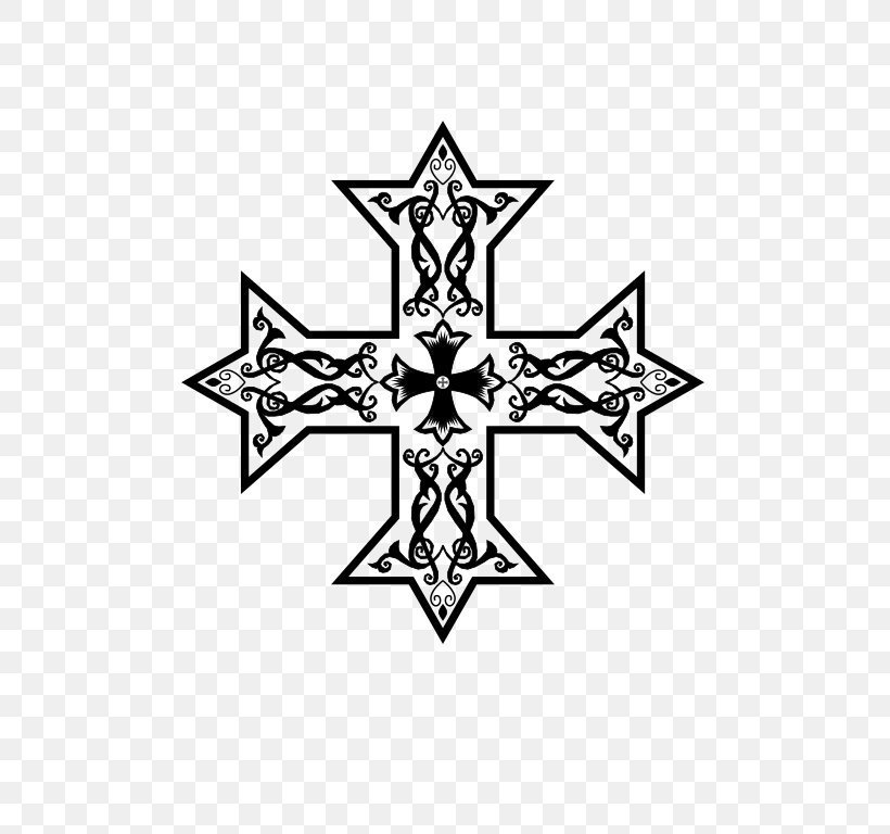 Coptic Cross Christian Cross Copts Coptic Orthodox Church Of Alexandria Christianity, PNG, 543x768px, Coptic Cross, Ankh, Black And White, Canterbury Cross, Christian Cross Download Free