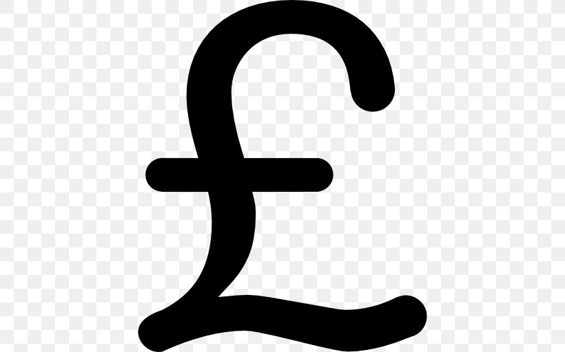 Pound Sign Pound Sterling Currency Symbol, PNG, 512x512px, Pound Sign, Area, Black And White, Currency, Currency Symbol Download Free