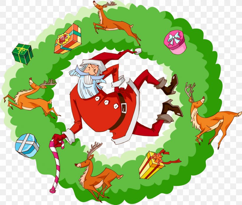 Santa Claus Clip Art Reindeer Vector Graphics Christmas Day, PNG, 1000x846px, Santa Claus, Art, Cartoon, Christmas, Christmas Day Download Free