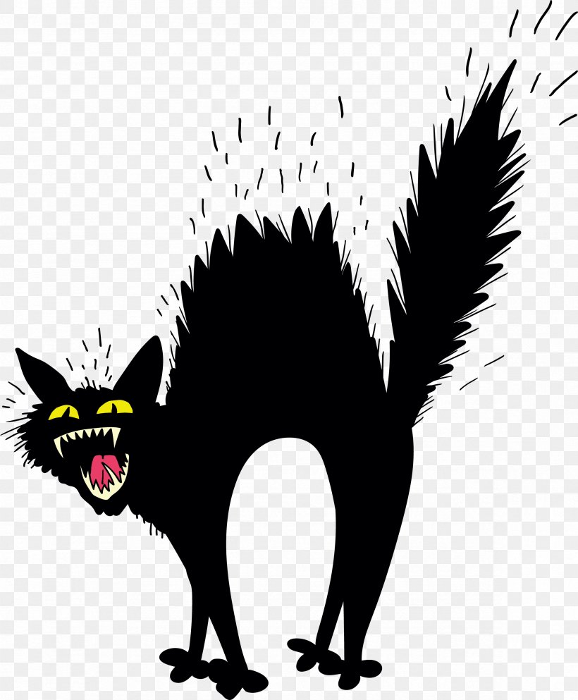 Scary Black Cat, PNG, 2357x2855px, Cat, Animal, Black And White, Black Cat, Carnivoran Download Free