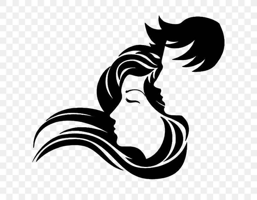 Beauty Parlour Hairdresser Human Hair Growth Hair Care, PNG, 640x640px, Beauty Parlour, Artwork, Beauty, Bird, Black Download Free