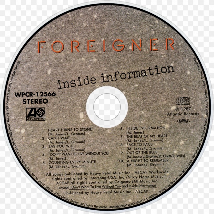 Compact Disc Foreigner I Want To Know What Love Is: The Ballads Album, PNG, 1000x1000px, Watercolor, Cartoon, Flower, Frame, Heart Download Free