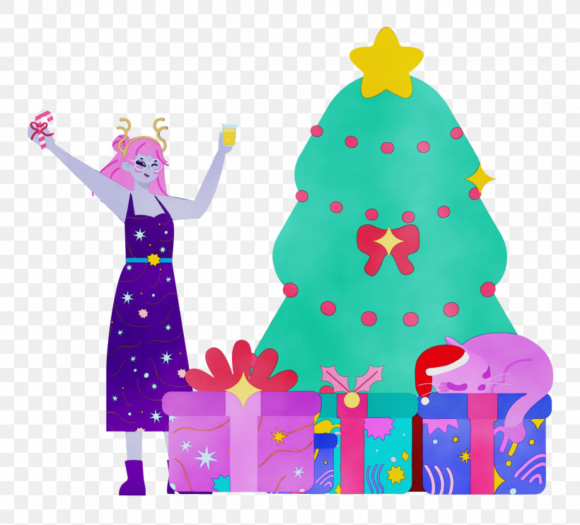 Christmas Tree, PNG, 2500x2265px, Christmas Tree, Bauble, Cartoon, Character, Christmas Download Free