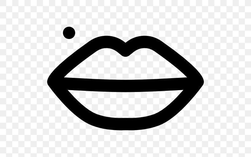 Lip Clip Art, PNG, 512x512px, Lip, Black And White, Kiss, Mouth, Smile Download Free