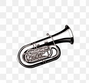 Hand-painted Queen - Saxhorn Euphonium Trumpet Tuba PNG