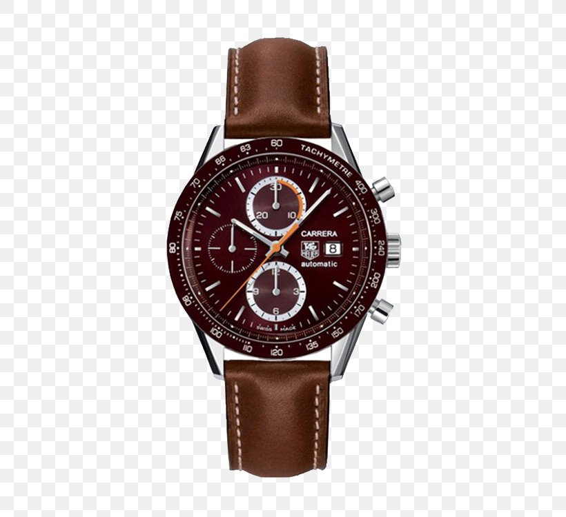 Automatic Watch TAG Heuer Chronograph Tachymeter, PNG, 750x750px, Watch, Automatic Watch, Brand, Brown, Chronograph Download Free