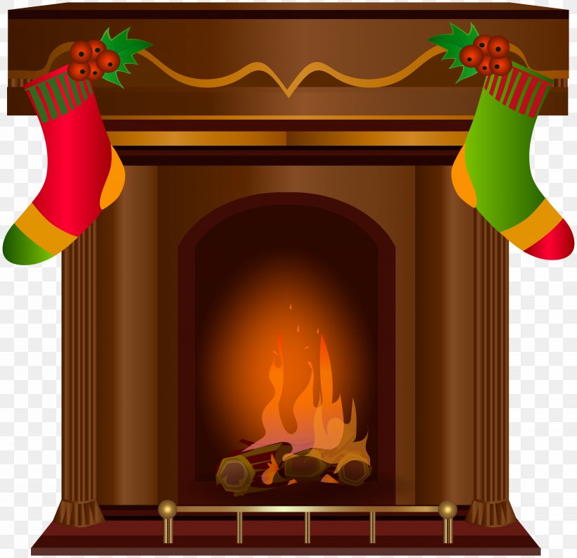 Fireplace Santa Claus Chimney Clip Art, PNG, 8000x7743px, Fireplace, Chimney, Christmas, Fire Pit, Fireplace Mantel Download Free