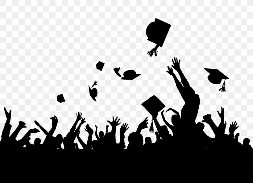 Graduation Ceremony Clip Art, PNG, 1715x1242px, Graduation Ceremony, Academic Degree, Black, Black And White, Brand Download Free