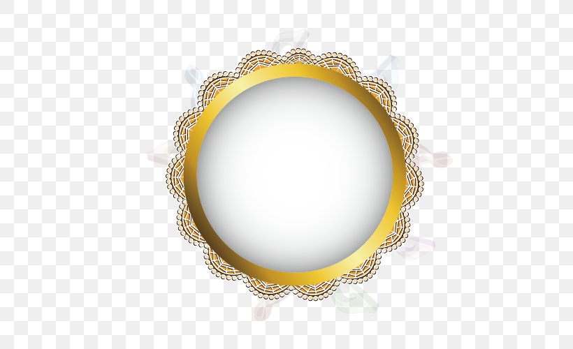 Lace, PNG, 500x500px, Lace, Fashion, Metal, Oval, Yellow Download Free