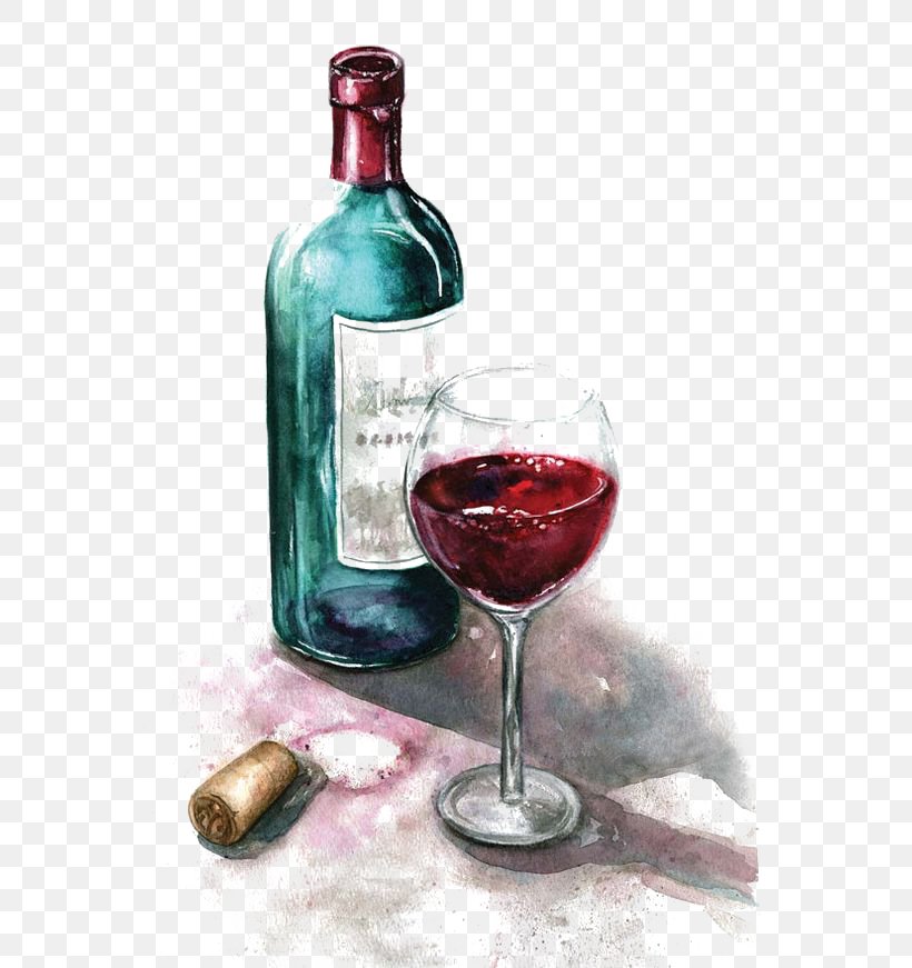 Red Wine Watercolor Painting Wine Glass, PNG, 564x871px, Red Wine, Alcoholic Beverage, Art, Bordeaux Wine, Bottle Download Free