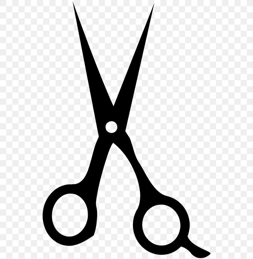 Scissors Hairdresser Hairstyle Barber Clip Art, PNG, 550x841px, Scissors, Barber, Black, Black And White, Capelli Download Free