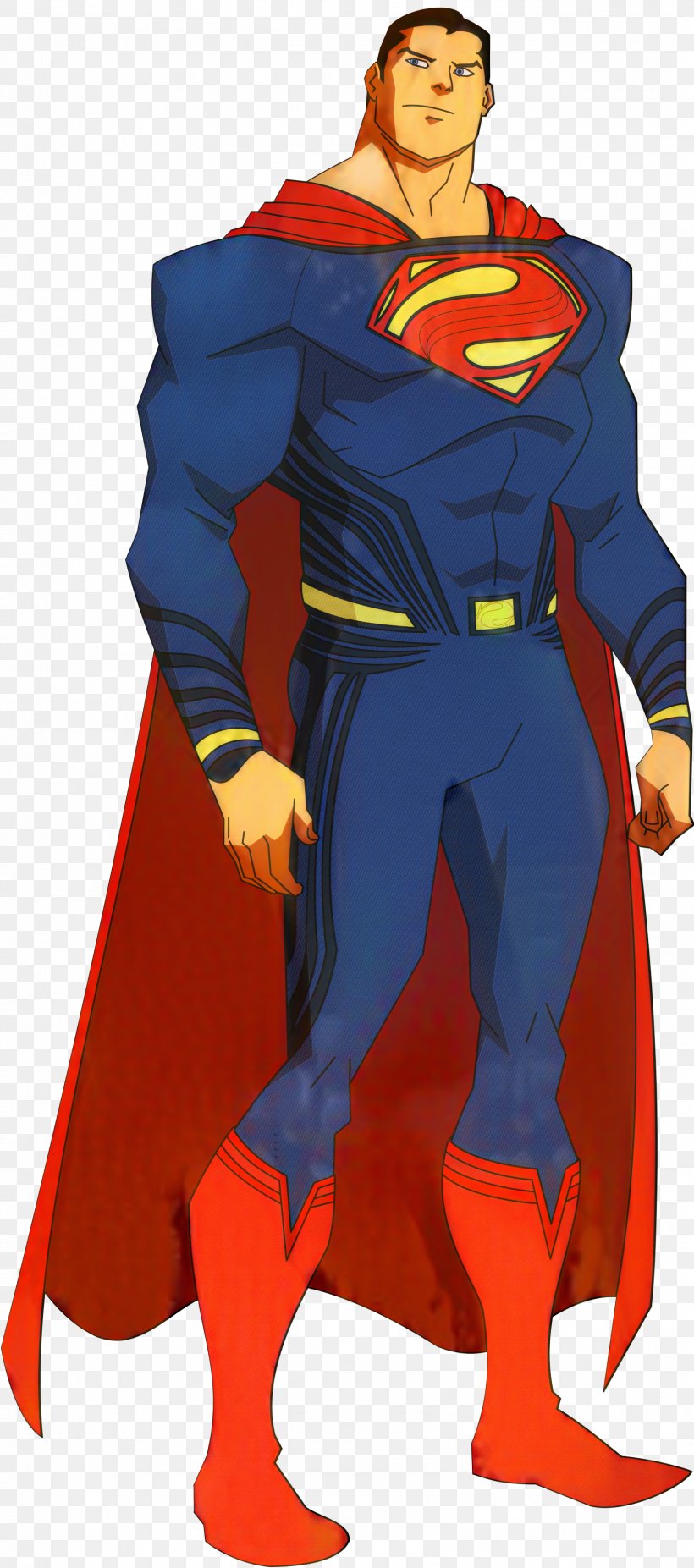 Superman Costume Outerwear Illustration Cartoon, PNG, 1596x3607px, Superman, Cartoon, Costume, Electric Blue, Fictional Character Download Free