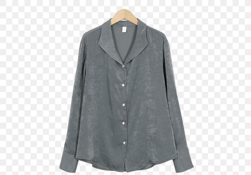 Collar Shirt Blouse Blazer Satin, PNG, 447x571px, Collar, Blazer, Blouse, Button, Casual Wear Download Free