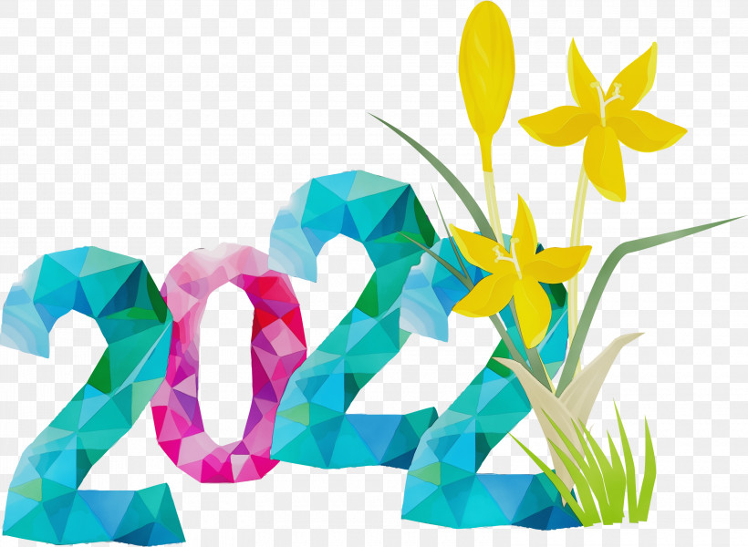 New Year, PNG, 3000x2197px, Watercolor, Calendar System, New Year, Paint, Poster Download Free