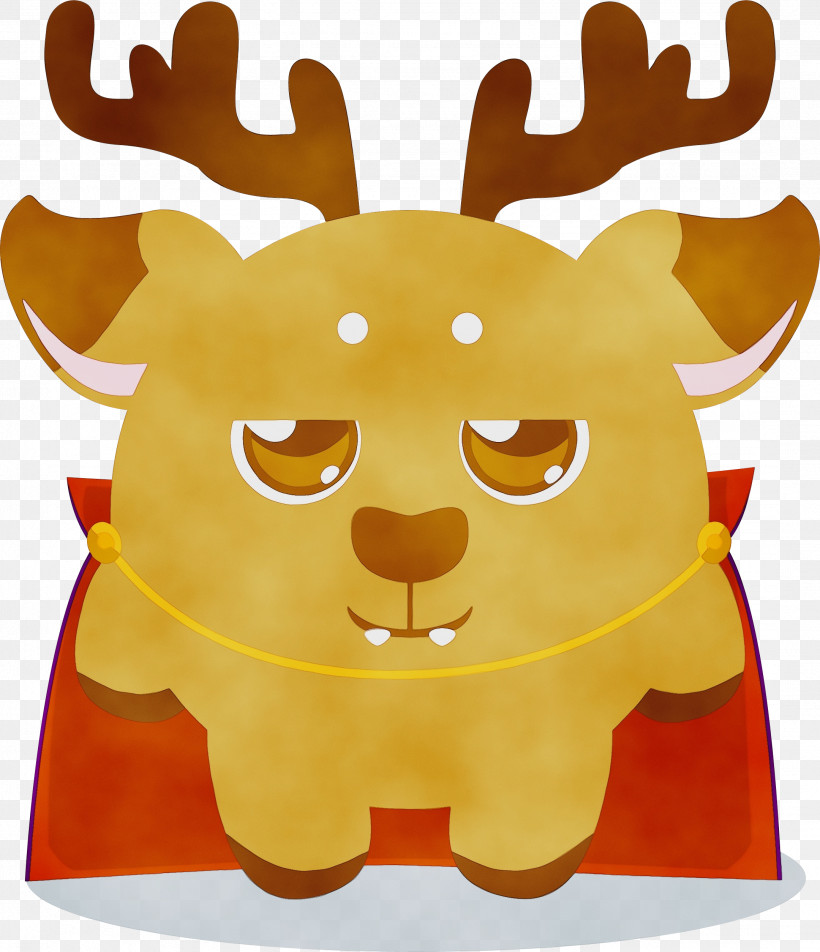 Reindeer, PNG, 2159x2507px, Watercolor, Deer, Fawn, Paint, Reindeer Download Free
