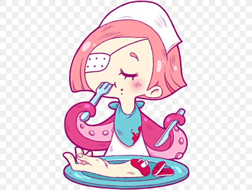 Sticker Telegram Decal Octopus Nurse, PNG, 618x618px, Watercolor, Cartoon, Flower, Frame, Heart Download Free