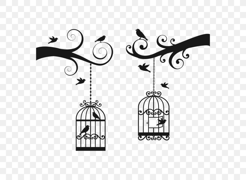 Birdcage Clip Art, PNG, 600x600px, Bird, Art, Birdcage, Black And White, Body Jewelry Download Free