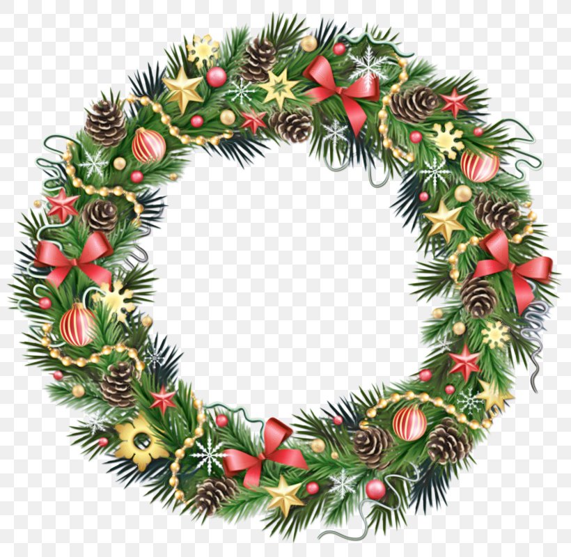 Christmas Lights Circle, PNG, 800x800px, Wreath, Christmas, Christmas ...