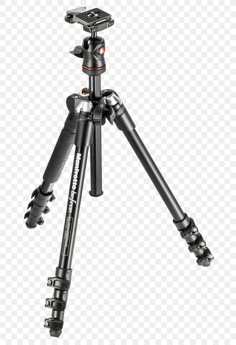 Manfrotto BeFree Travel Tripod MKBFRA4RD-BH BeFree Aluminium Travel Tripod With Ball Head, PNG, 713x1200px, Manfrotto, Ball Head, Camera, Camera Accessory, Digital Slr Download Free
