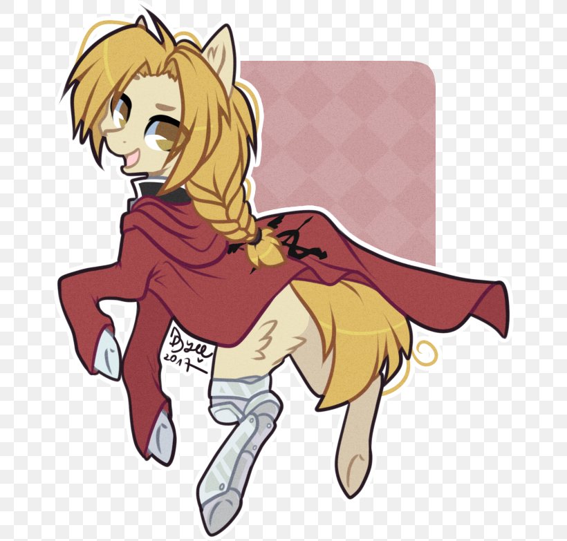 Pony Edward Elric Illustration Fan Art, PNG, 666x783px, Watercolor, Cartoon, Flower, Frame, Heart Download Free