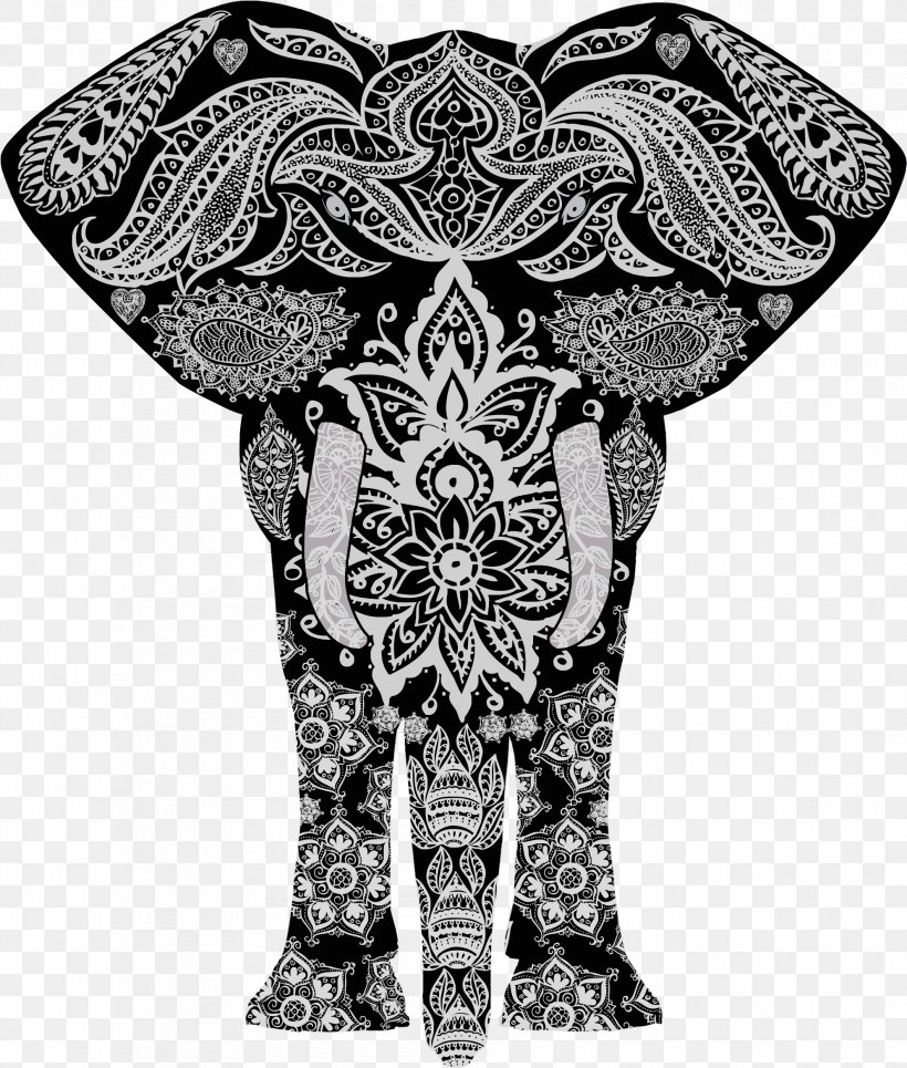 Save The Elephants Ornament Clip Art, PNG, 1987x2339px, Elephant, Art, Black And White, Color, Elephants And Mammoths Download Free