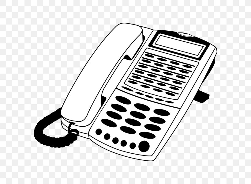 Telephony Home & Business Phones Telephone Mobile Phones Biuras, PNG, 600x600px, Telephony, Biuras, Black And White, Buyee, Corded Phone Download Free