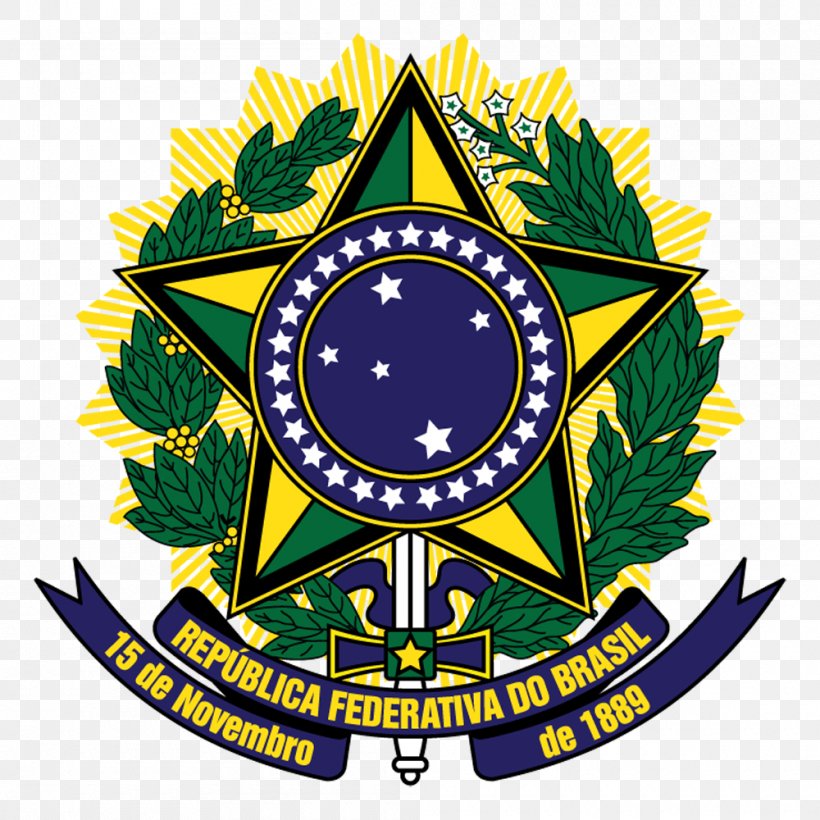 Coat Of Arms Of Brazil Stock Photography Royalty-free, PNG, 1000x1000px, Brazil, Badge, Clock, Coat Of Arms, Coat Of Arms Of Brazil Download Free