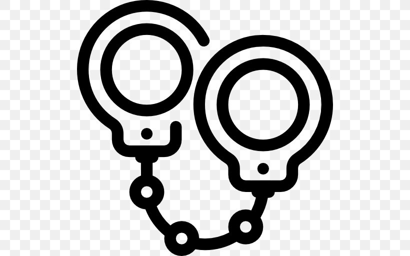 Handcuffs Police, PNG, 512x512px, Handcuffs, Area, Black And White, Body Jewelry, Law Download Free