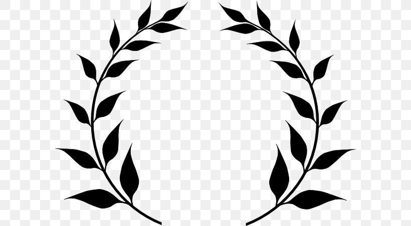 Olive Branch Laurel Wreath Olive Wreath Clip Art, PNG, 600x452px, Olive Branch, Artwork, Bay Laurel, Black, Black And White Download Free