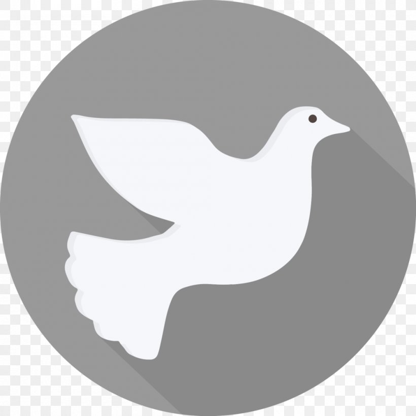 Holy Spirit In Christianity God Sacred, PNG, 1000x1000px, Holy Spirit, Annunciation, Beak, Bird, Black And White Download Free