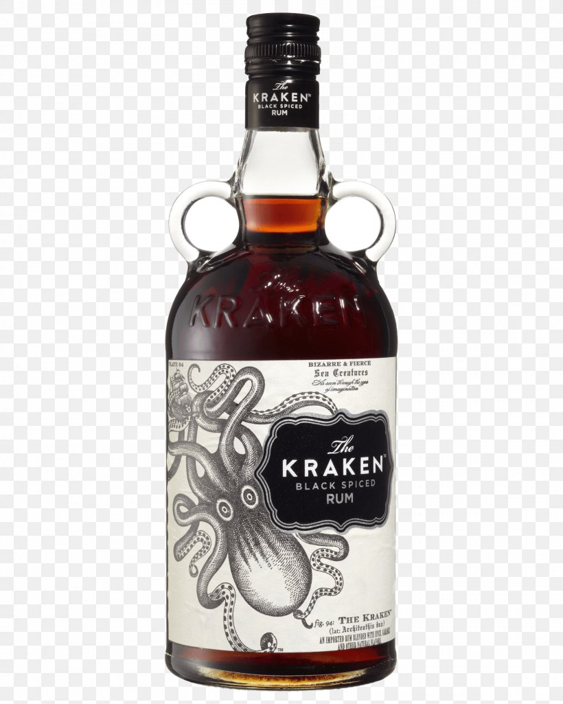 Kraken Rum Distilled Beverage Apple Cider Spice, PNG, 1600x2000px, Kraken Rum, Alcoholic Beverage, Alcoholic Drink, Apple Cider, Bottle Download Free