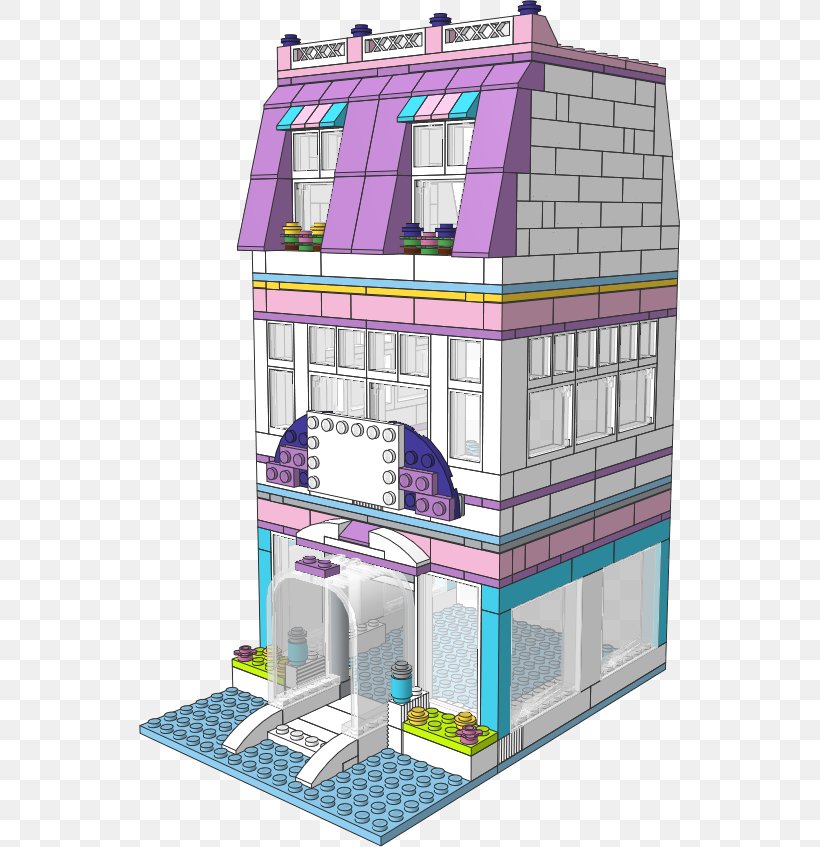 LEGO Friends Toy Building Lego Duplo, PNG, 541x847px, Lego Friends, Architecture, Building, Dollhouse, Elevation Download Free
