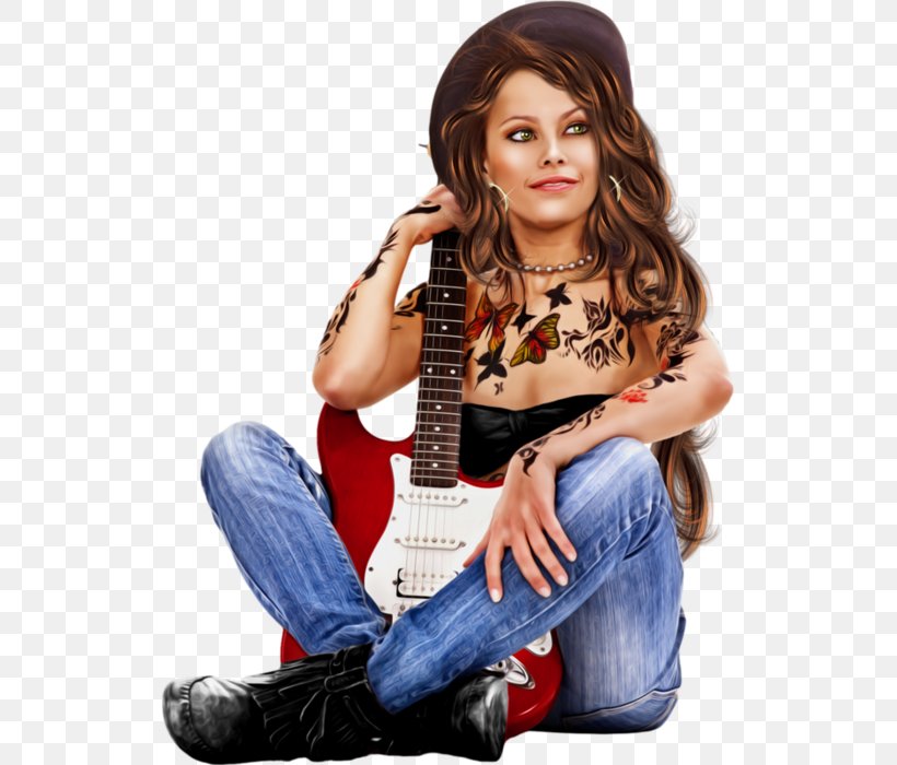 Angelique Boyer Electric Guitar Woman Musician, PNG, 523x700px, Watercolor, Cartoon, Flower, Frame, Heart Download Free