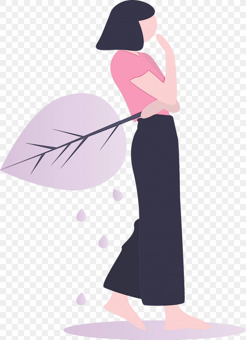 Cartoon Pink, PNG, 2170x3000px, Girl, Cartoon, Paint, Pink, Watercolor Download Free