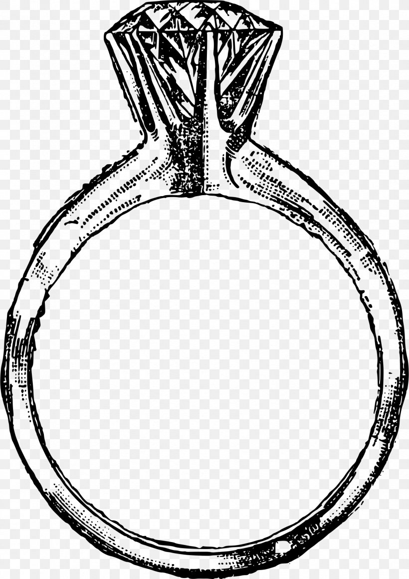 Diamond Engagement Ring Wedding Ring Clip Art, PNG, 1696x2400px, Diamond, Artwork, Black And White, Body Jewelry, Engagement Download Free
